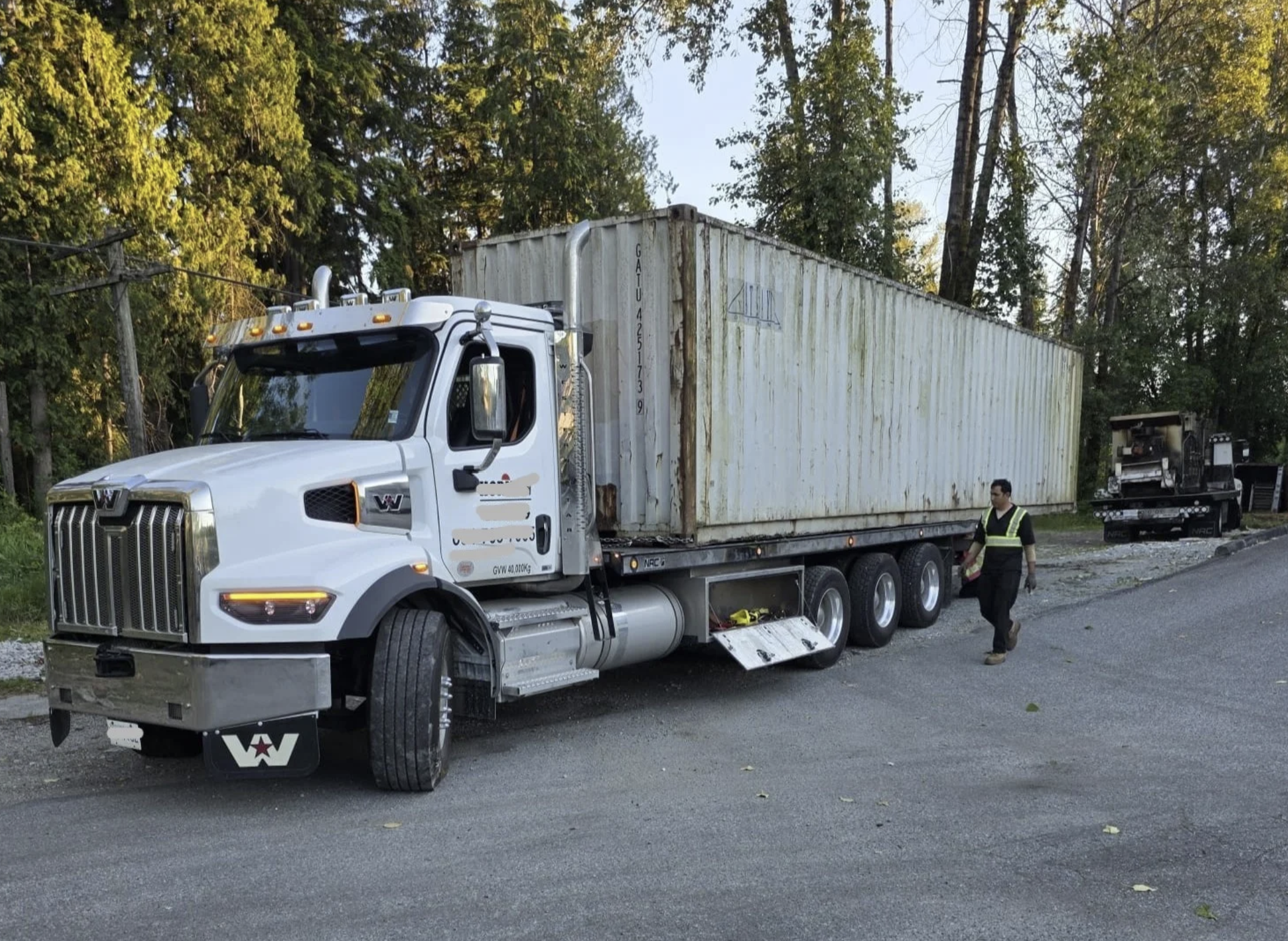 Sea can pickup by Cash For Sea Cans in the Lower Mainland